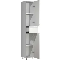 Pharao24 Badezimmer Hochschrank weiß Valtte><noscript><img width=