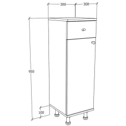 Pharao24 Badezimmer Schrank klein Roselina><noscript><img width=