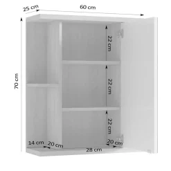 Badezimmerschränke|Spiegelschränke*Pharao24 Badezimmer Spiegelschrank Evinele