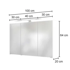 Badezimmerschränke|Spiegelschränke*Pharao24 Badezimmer Spiegelschrank Vimmos