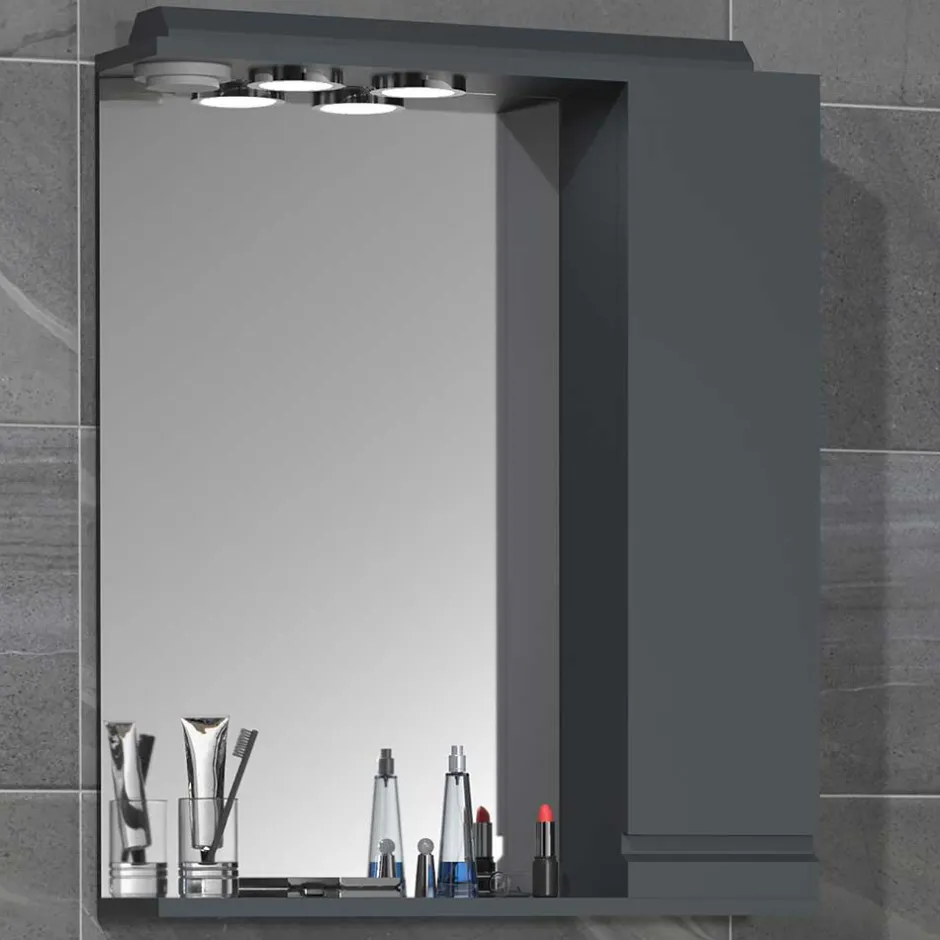 Pharao24 Badezimmer Spiegelschrank modern Fabolie> Badezimmerschränke|Spiegelschränke