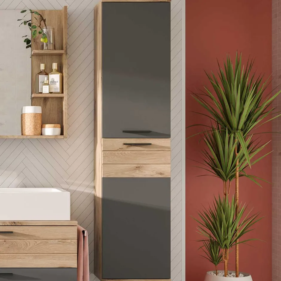 Pharao24 Badezimmerhochschrank Faneno> Badezimmerschränke|Bad Hängeschränke