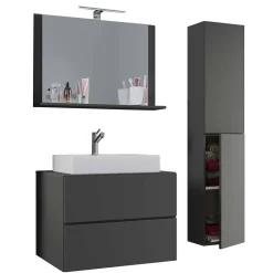 Pharao24 Badezimmermöbel Set hängend Kanmura> Badmöbel Sets