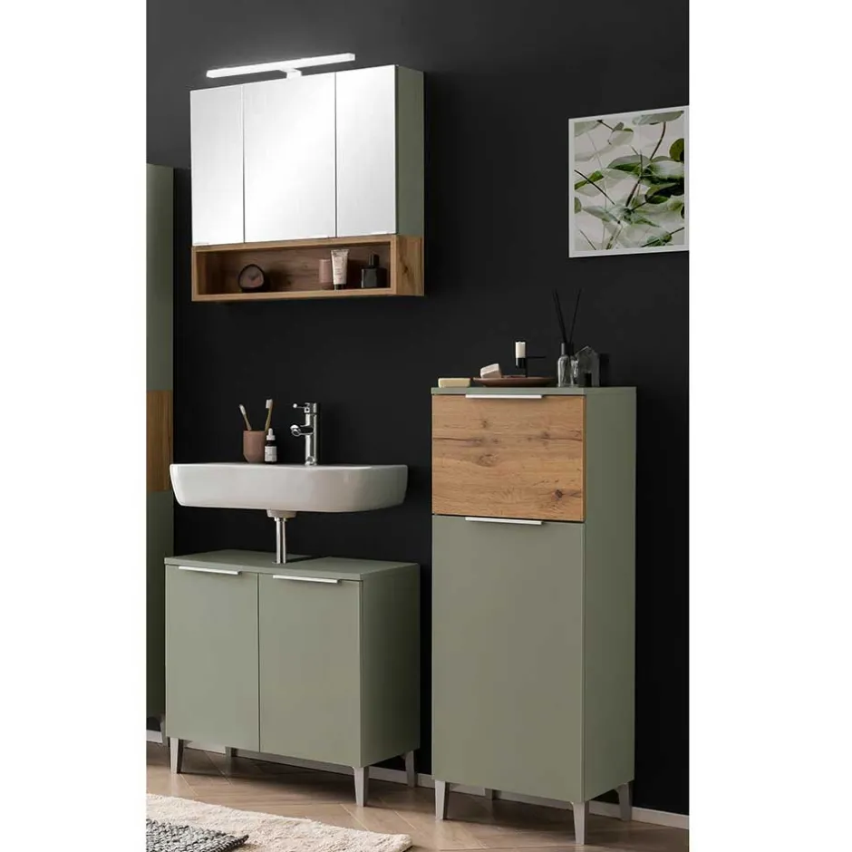 Badmöbel Sets*Pharao24 Badezimmermöbel Set Skandi Loenie