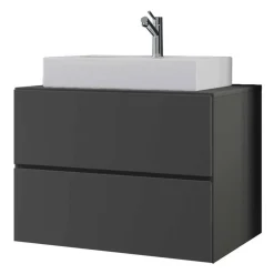 Badmöbel Sets*Pharao24 Badezimmermöbelset Anthrazit Kanmura