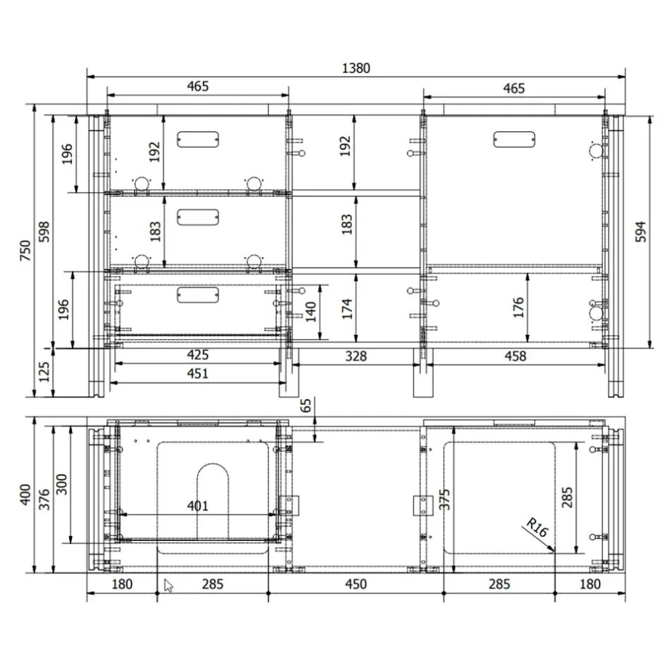 Pharao24 Badezimmermöbelset Verjan> Badmöbel Sets