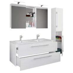 Pharao24 Badezimmermöbelset weiß Dango><noscript><img width=