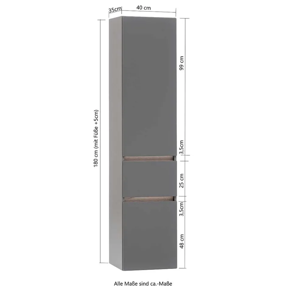 Pharao24 Badezimmerschrank Alley> Bad Hochschränke|Badezimmerschränke