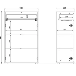 Pharao24 Badezimmerschrank Apulciana><noscript><img width=
