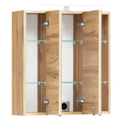 Badmöbel Sets*Pharao24 Badezimmerset mit Spiegelschrank Lactona