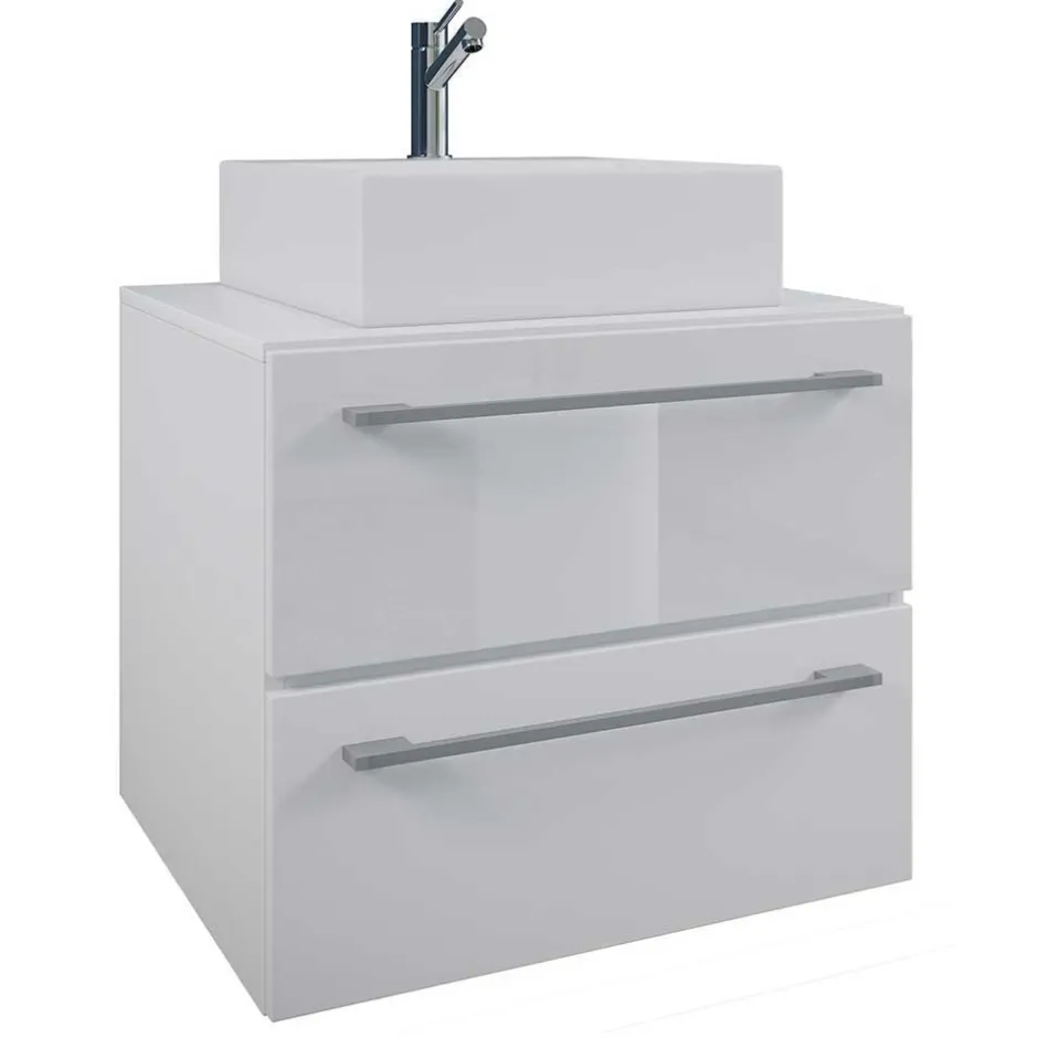 Badmöbel Sets*Pharao24 Badezimmerset weiß Selami