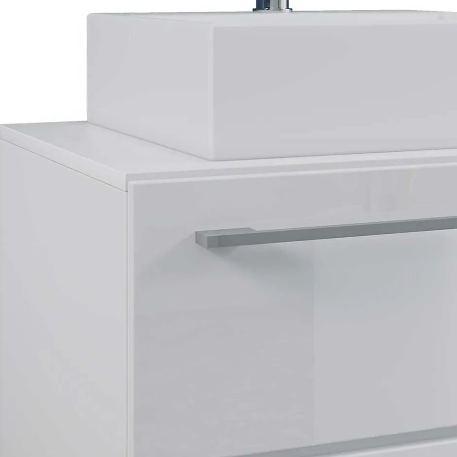 Badmöbel Sets*Pharao24 Badezimmerset weiß Selami