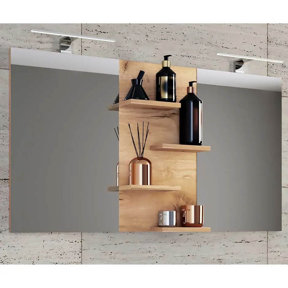 Pharao24 Badezimmerspiegel mit Ablagen Fanan> Wandspiegel|Schlafzimmerspiegel