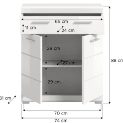 Bad Unterschränke*Pharao24 Badkommode Bird