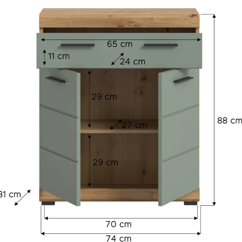 Bad Unterschränke*Pharao24 Badkommode Martinez