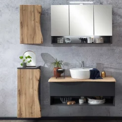 Badmöbel Sets*Pharao24 Badmöbel Baumkantenoptik Eleon