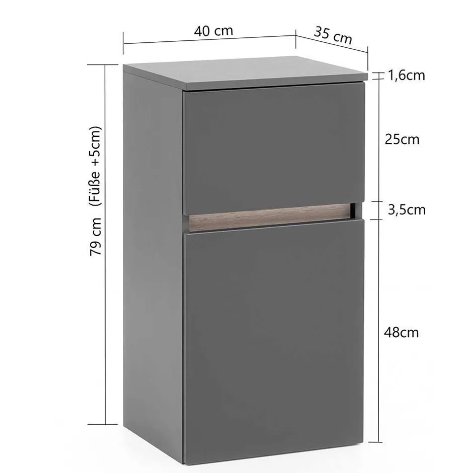 Pharao24 Badmöbel mit 2 Becken Pegruan> Badmöbel Sets