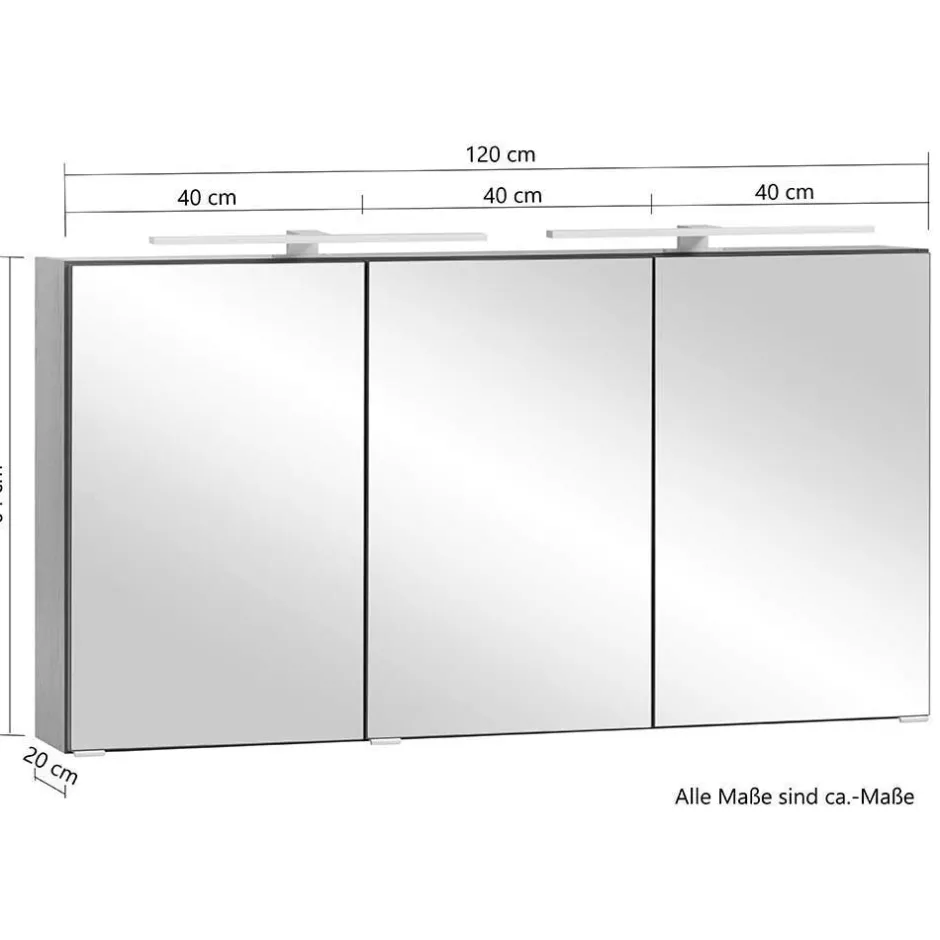Pharao24 Badmöbel mit 2 Becken Pegruan> Badmöbel Sets