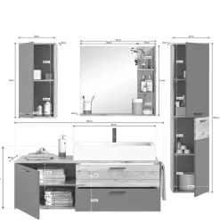 Badmöbel Sets*Pharao24 Badmöbel Set Faneno