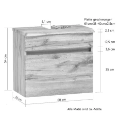 Badmöbel Sets*Pharao24 Badmöbel Set Gäste WC Pegruan