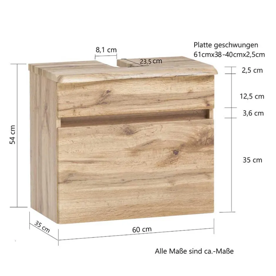 Badmöbel Sets*Pharao24 Badmöbel Set hängend Kropenia