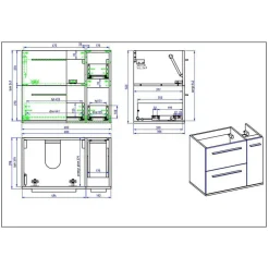 Pharao24 Badmöbel Set Hochglanz Ceszan><noscript><img width=