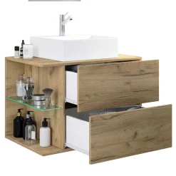 Badmöbel Sets*Pharao24 Badmöbel Set Holzoptik Viramiru