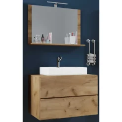 Pharao24 Badmöbel Set mit Spiegel Cudalo> Badmöbel Sets