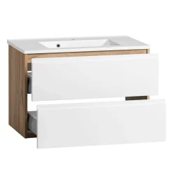 Badmöbel Sets*Pharao24 Badmöbel Set mit Waschbecken Lactona