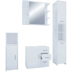 Badmöbel Sets*Pharao24 Badmöbel Set weiß Vimalta