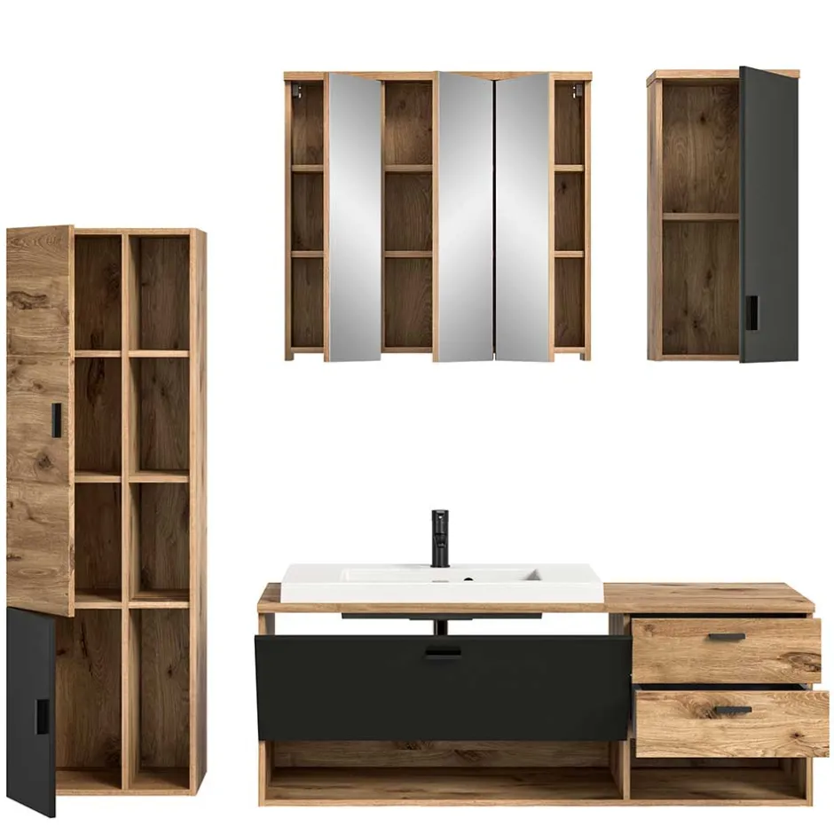 Pharao24 Badmöbelkomplettset Estate> Badmöbel Sets