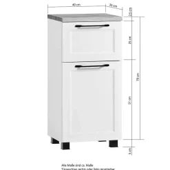 Badmöbel Sets*Pharao24 Badmöbelkomplettset 5-teilig Matss