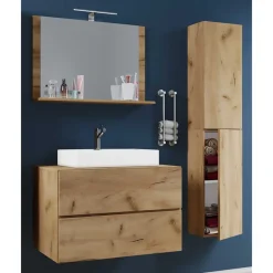 Pharao24 Badmöbel-Set Holzoptik Cudalo> Badmöbel Sets