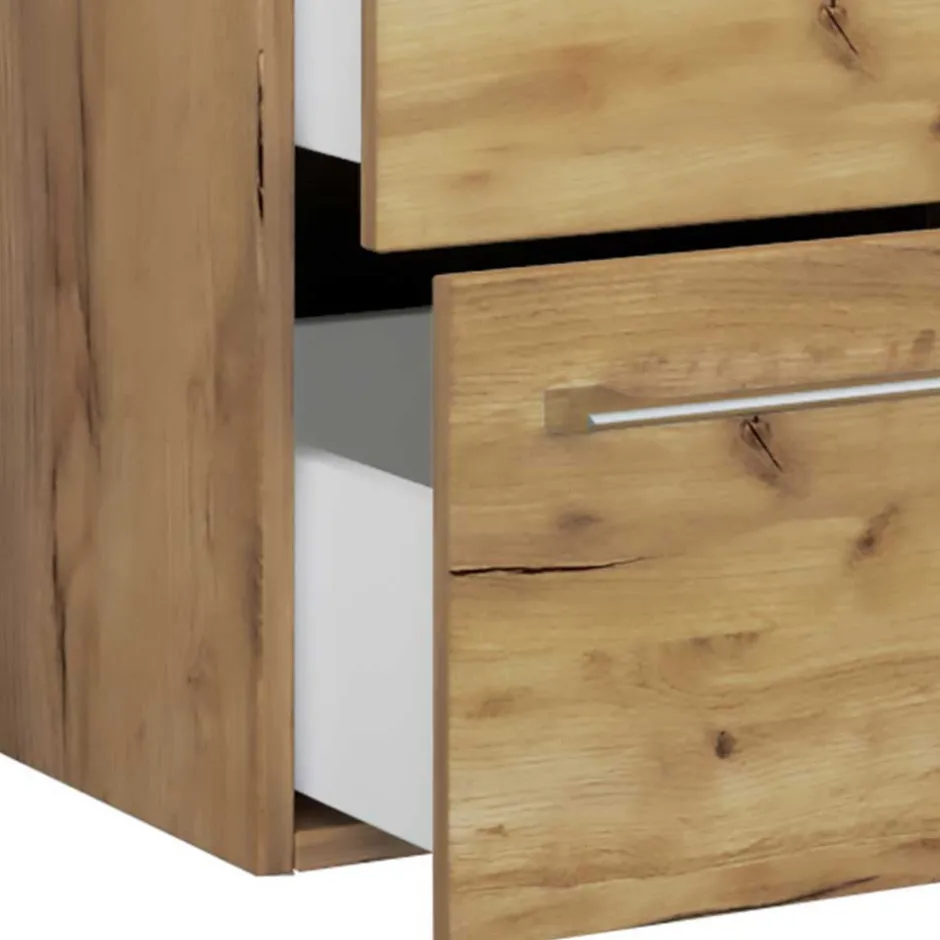 Pharao24 Badmöbel-Set Holzoptik Enlino> Badmöbel Sets