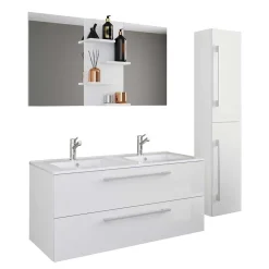 Badmöbel Sets*Pharao24 Badmöbelset mit Doppelbecken Dango