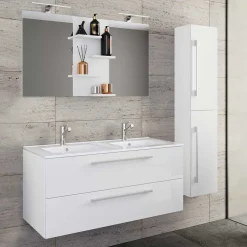 Badmöbel Sets*Pharao24 Badmöbelset mit Doppelbecken Dango