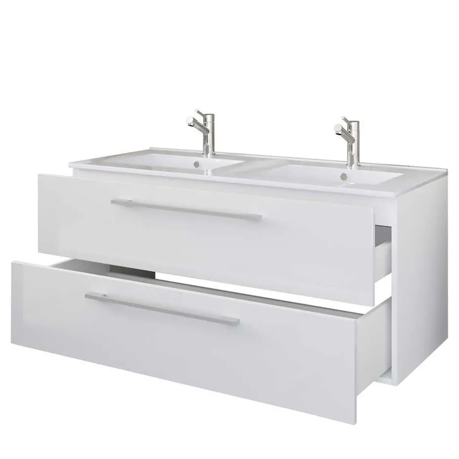 Badmöbel Sets*Pharao24 Badmöbelset mit Doppelbecken Dango