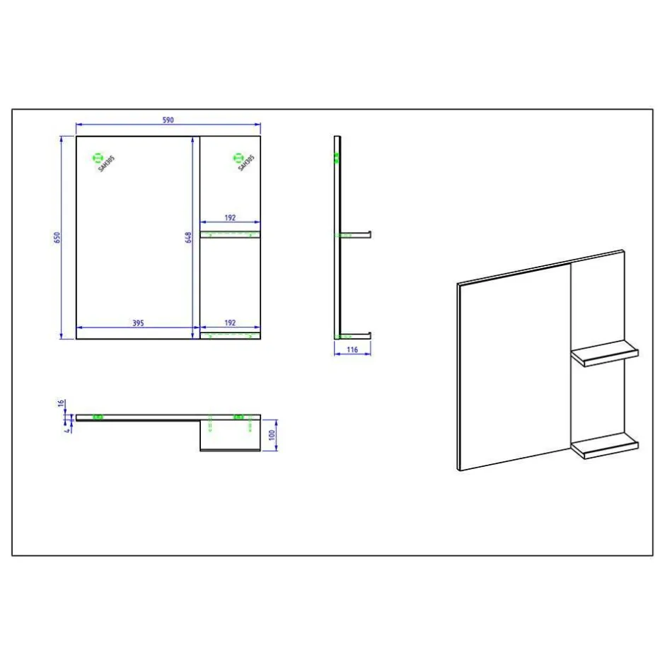 Badmöbel Sets*Pharao24 Badmöbelset Nushivon