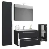 Badmöbel Sets*Pharao24 Badmöbel-Set schwarz Bonsai