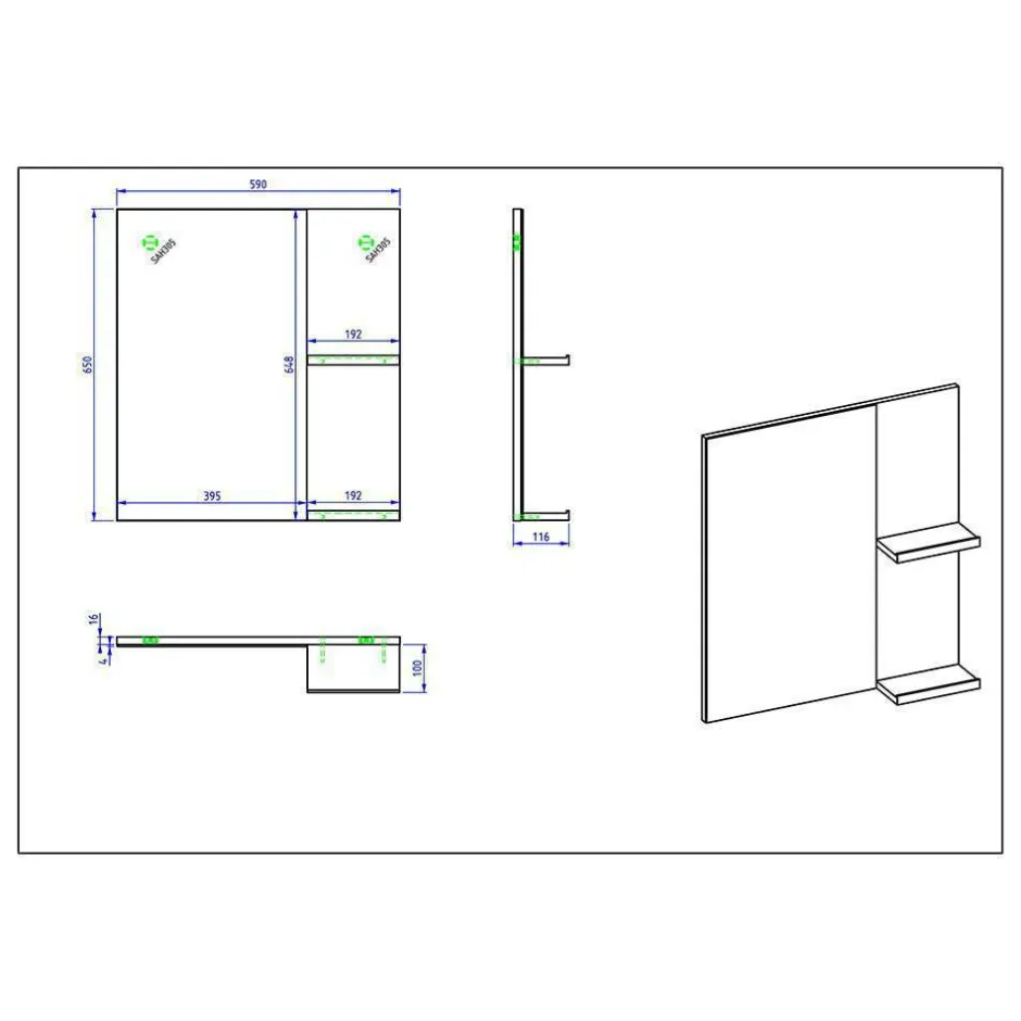 Badmöbel Sets*Pharao24 Badmöbelset Wurion