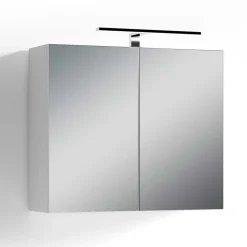 Pharao24 Badschrank mit Spiegel Peace> Badezimmerschränke|Spiegelschränke