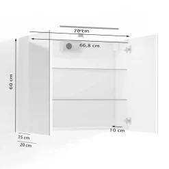 Pharao24 Badschrank mit Spiegel Peace><noscript><img width=