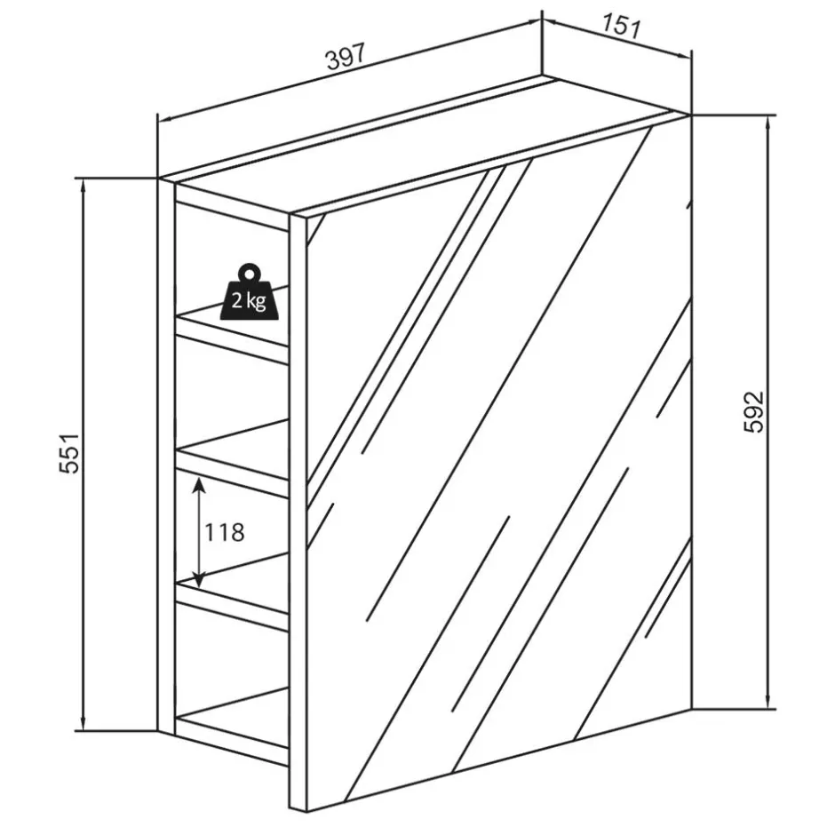 Pharao24 Badschrank Spiegel Eli> Spiegelschränke