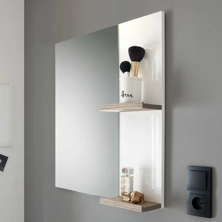 Pharao24 Badspiegel mit Ablagen Nushivon> Wandspiegel|Schlafzimmerspiegel