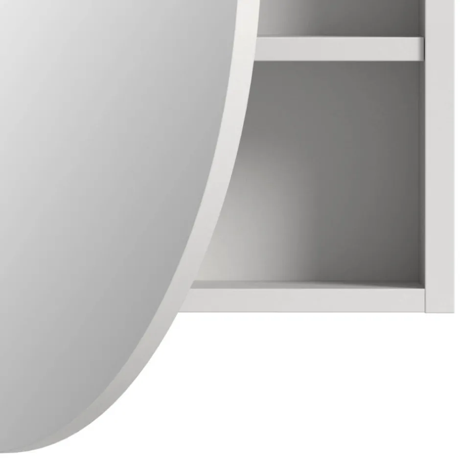 Pharao24 Badspiegelschrank rund Sismail> Spiegelschränke