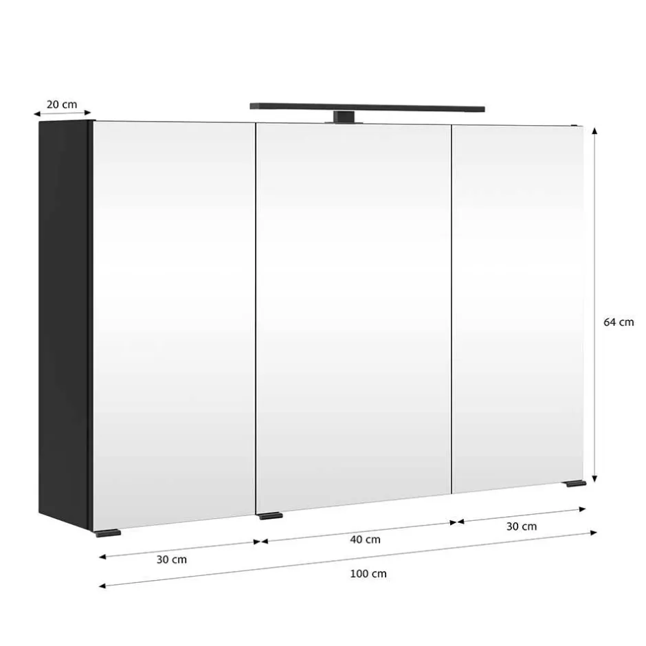 Pharao24 Badspiegelschrank Typon> Spiegelschränke