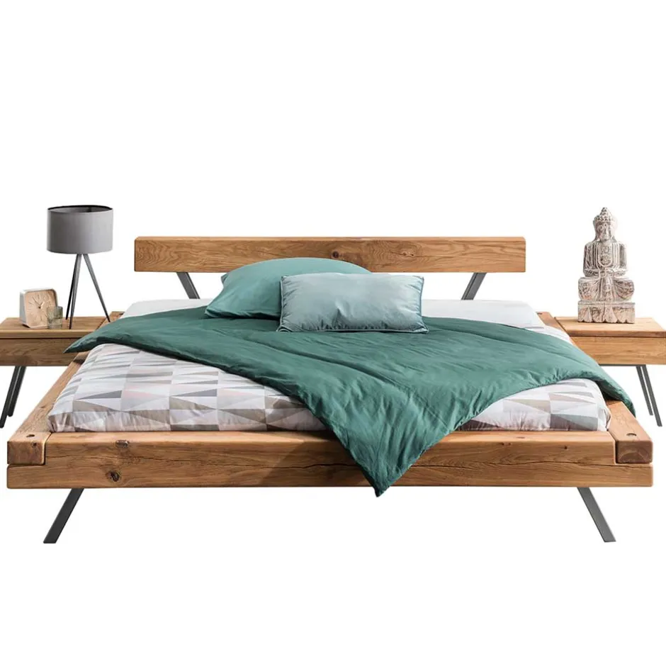 Doppelbetten|Massivholzbetten*Pharao24 Balkenbett Tellimo