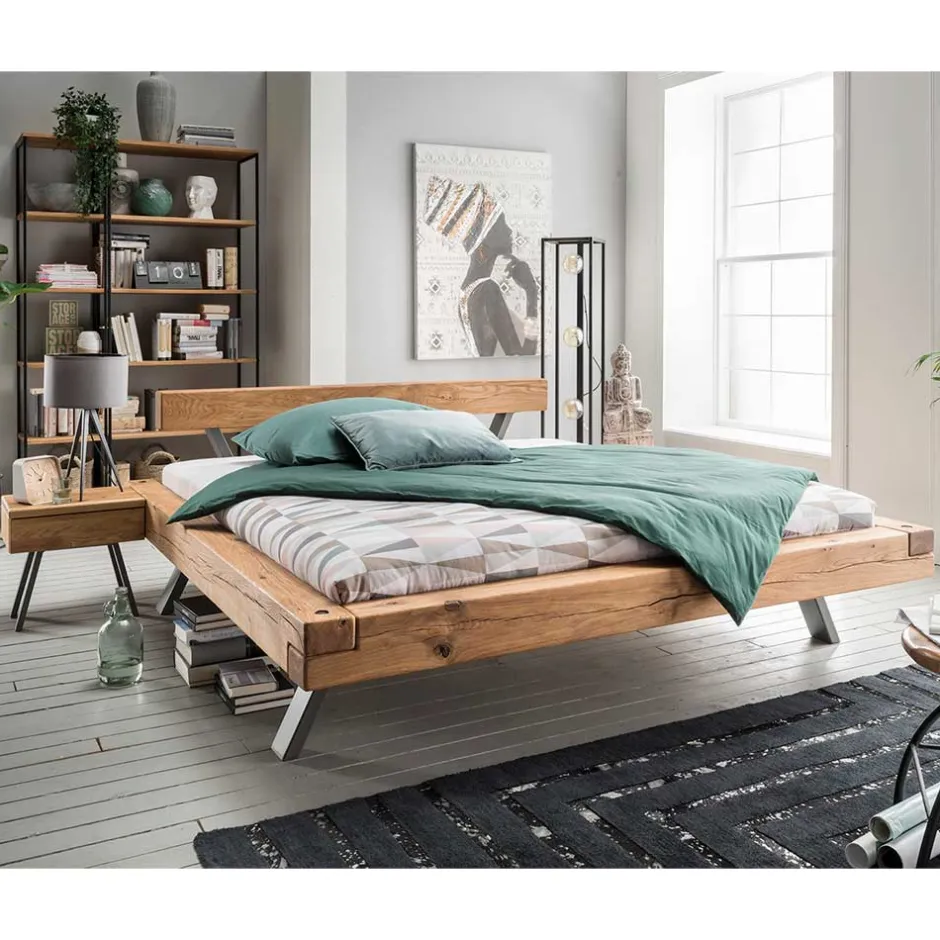 Doppelbetten|Massivholzbetten*Pharao24 Balkenbett Tellimo
