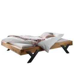 Doppelbetten|Massivholzbetten*Pharao24 Balkenbett Wildeiche Lucca