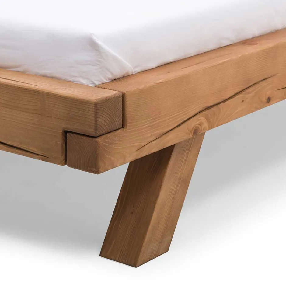 Balkenbett*Pharao24 Balkenholz Bett Hawaian